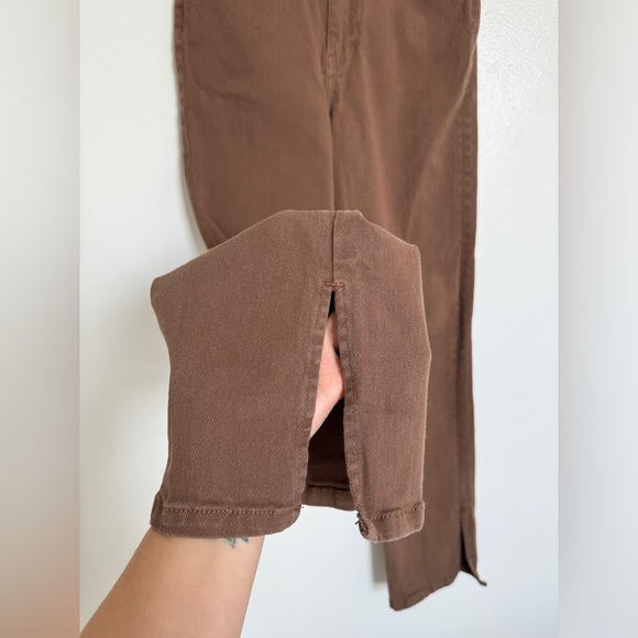 Motel brown straight leg jeans M - Picture 9 of 10